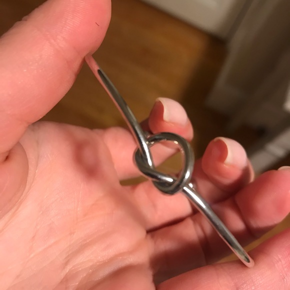Sterling Silver Knot Bangle - Picture 3 of 3
